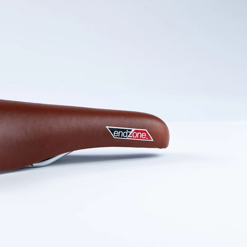 Selle de vélo vintage imitation cuir marron