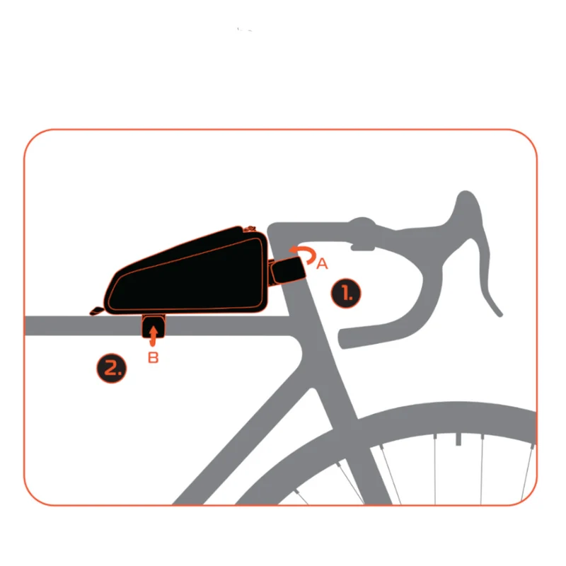 Sacoche tube horizontal pour le bikepacking 1.5 L Aqua Evo Adventure Oxford