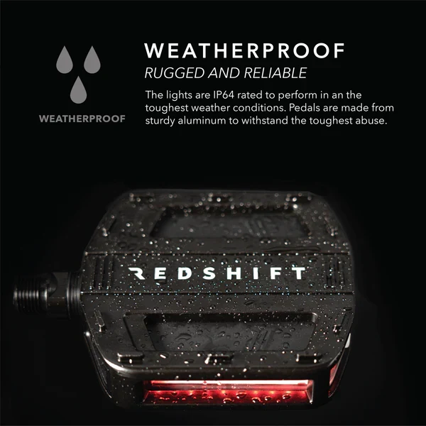 Pédales Automatiques Lumineuses REDSHIFT Arclight PRO Argent