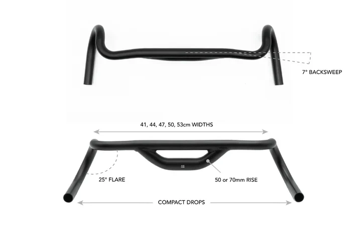 Cintre Gravel REDSHIFT Top Shelf 25° Flare Rise 70mm