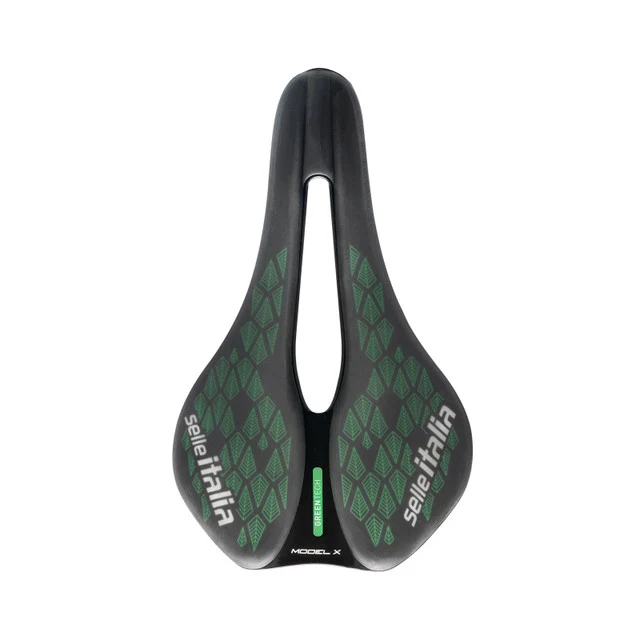 Selle SELLE ITALIA MODEL X GREEN SUPERFLOW LEAF L Rails Fec Vert/Noir
