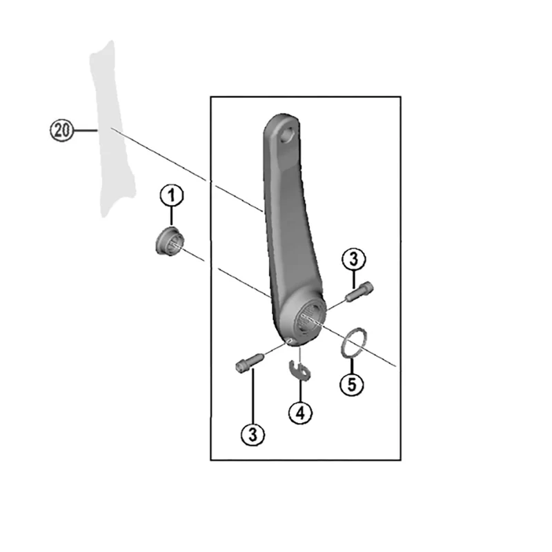 Kit Protections Adhésives Manivelles de Pédalier 12V SHIMANO XT FC-M8100 165/170 mm Translucide (x2)