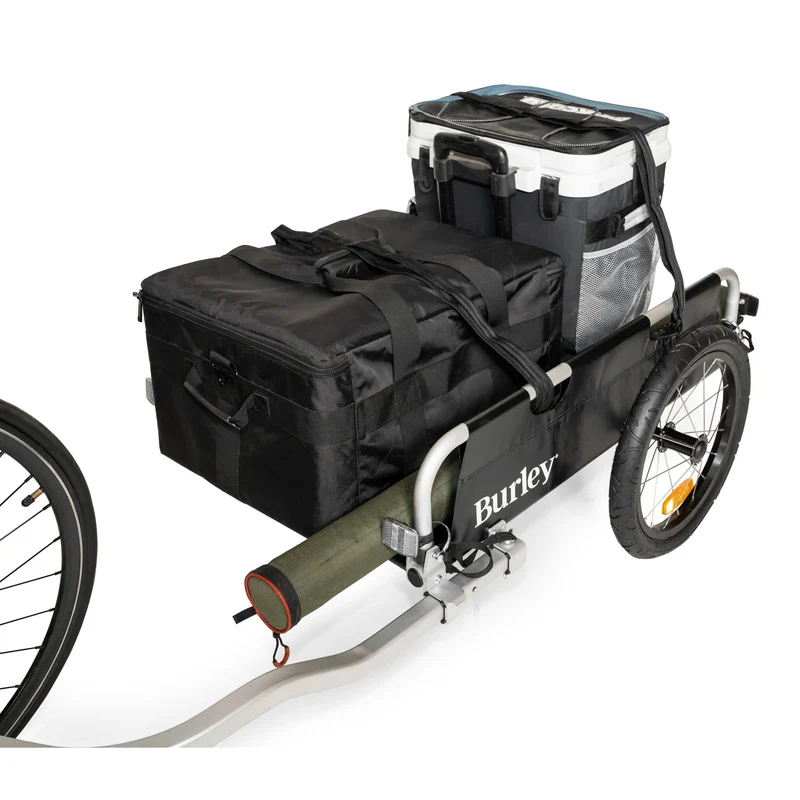 Remorque vélo cargo pliable Flatbed Burley plateforme ouverte