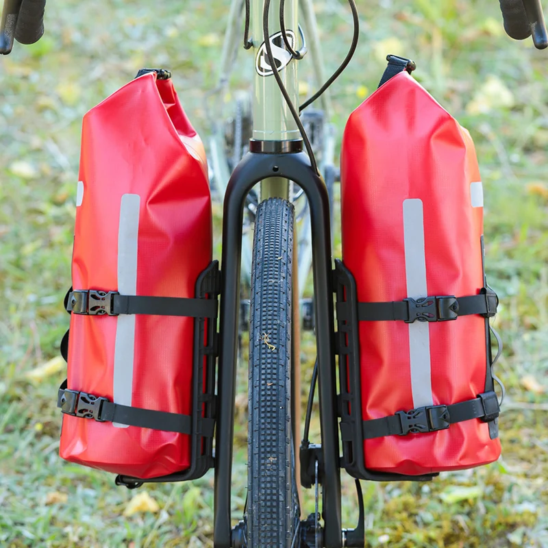 Sacoche de fourche bikepacking avec cage Zefal Z Adventure Fork Pack