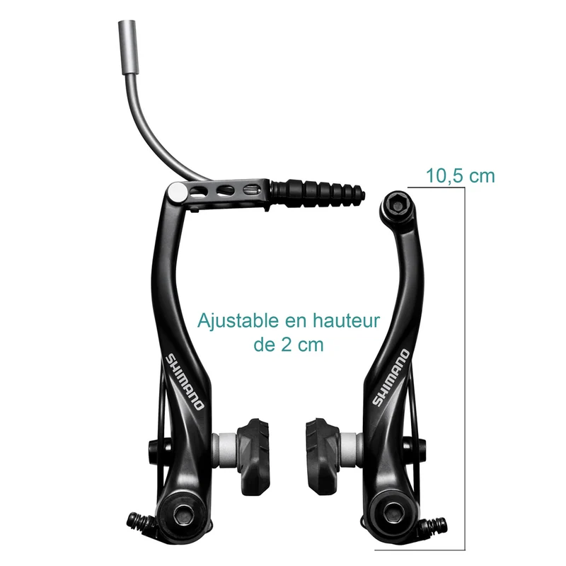 Etrier de frein V-brake noir BR-T4000 Shimano Alivio