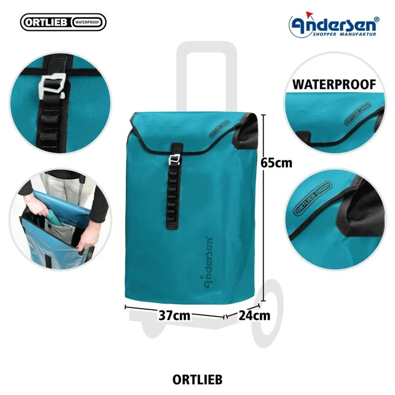 Caddie pour vélo Andersen Royal Shopper avec Sac étanche Ortlieb