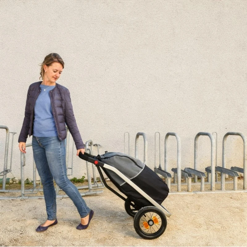 Remorque vélo chariot Shopping Trailer 50L
