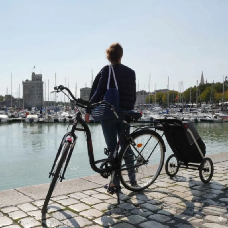 Remorque vélo chariot Shopping Trailer 50L