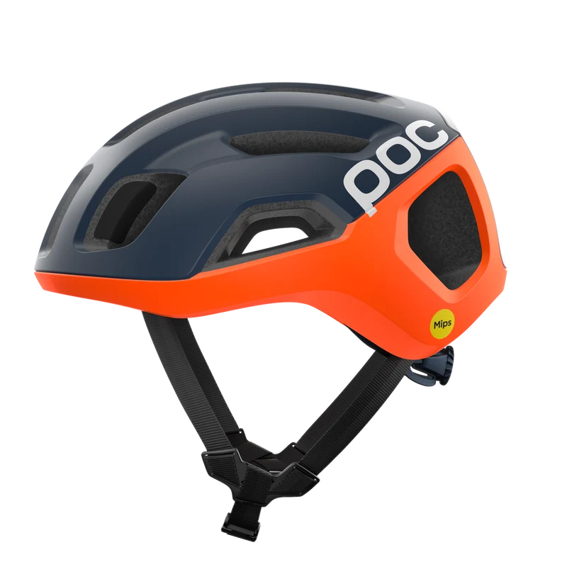 Casque Route POC VENTRAL AIR MIPS Marine/Orange/Blanc Matt