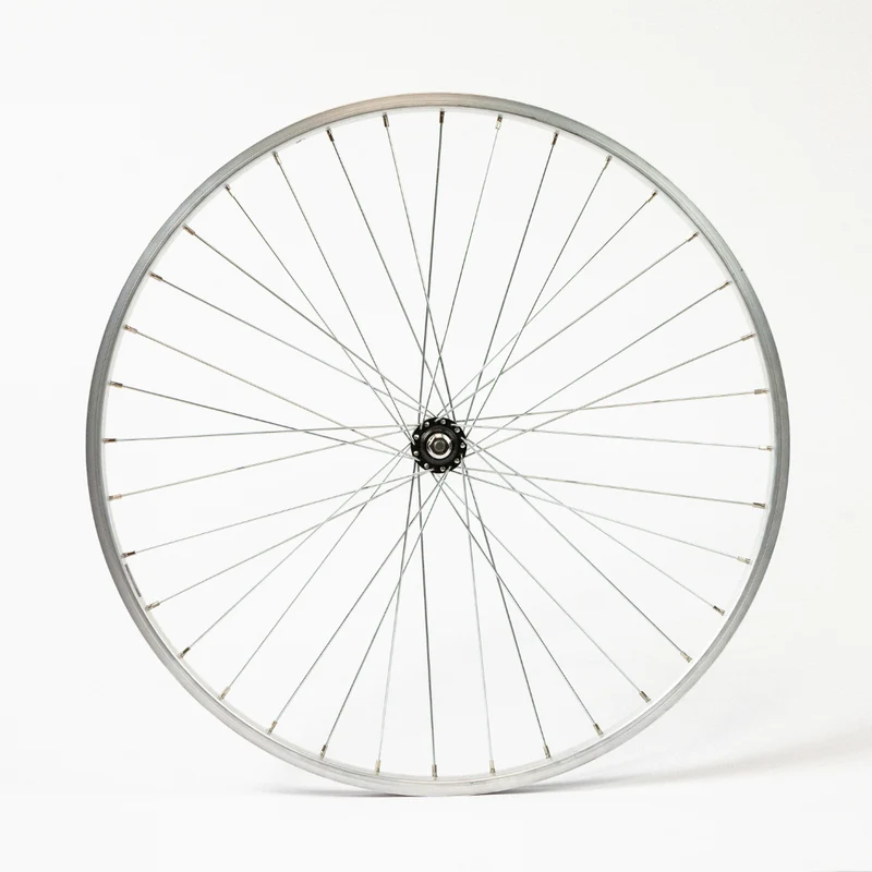 Roue vélo avant 26 pouces simple paroi axe à écrous