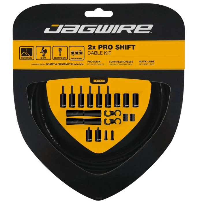 Kit de Câbles et Gaines de Dérailleur JAGWIRE ROAD AND MOUNTAIN PRO Noir