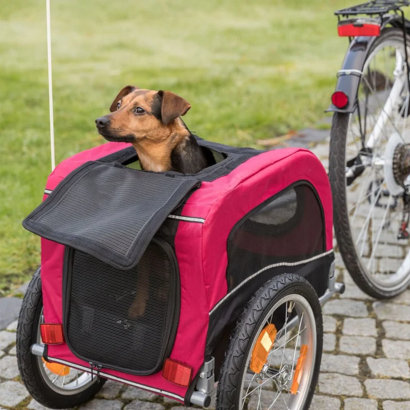 Remorque vélo pour petit chien et chat moins de 15 kg - Trixie