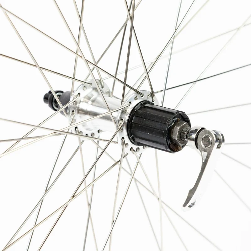 Roue arrière vélo 28 pouces à cassette noire Airline Rodi
