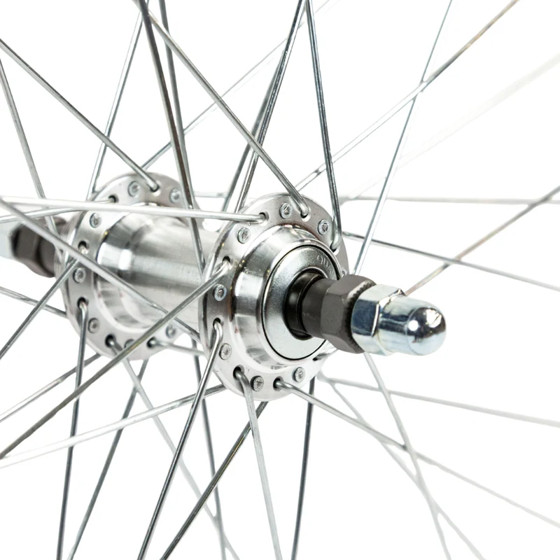 Roue arrière 28 pouces alu roue libre serrage écrou