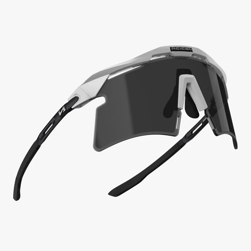 Lunettes SCICON AEROSHADE 2.0 TITANIUM Blanc Metal Verre Smoke Black + Pink