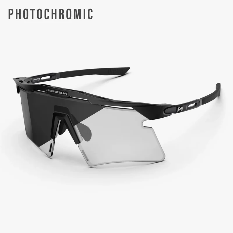 Lunettes SCICON AEROSHADE 2.0 TITANIUM Noir Matt Verre Photochromique Grey