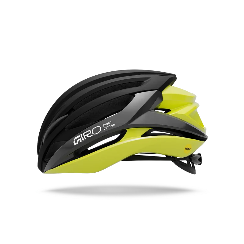 Casque Route GIRO SYNTAX MIPS Noir/Jaune Hi Viz