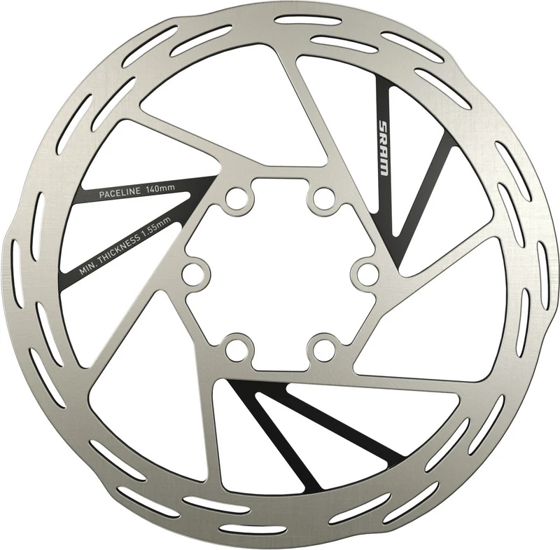 Disque SRAM PACELINE 6 Trous Argent/Noir