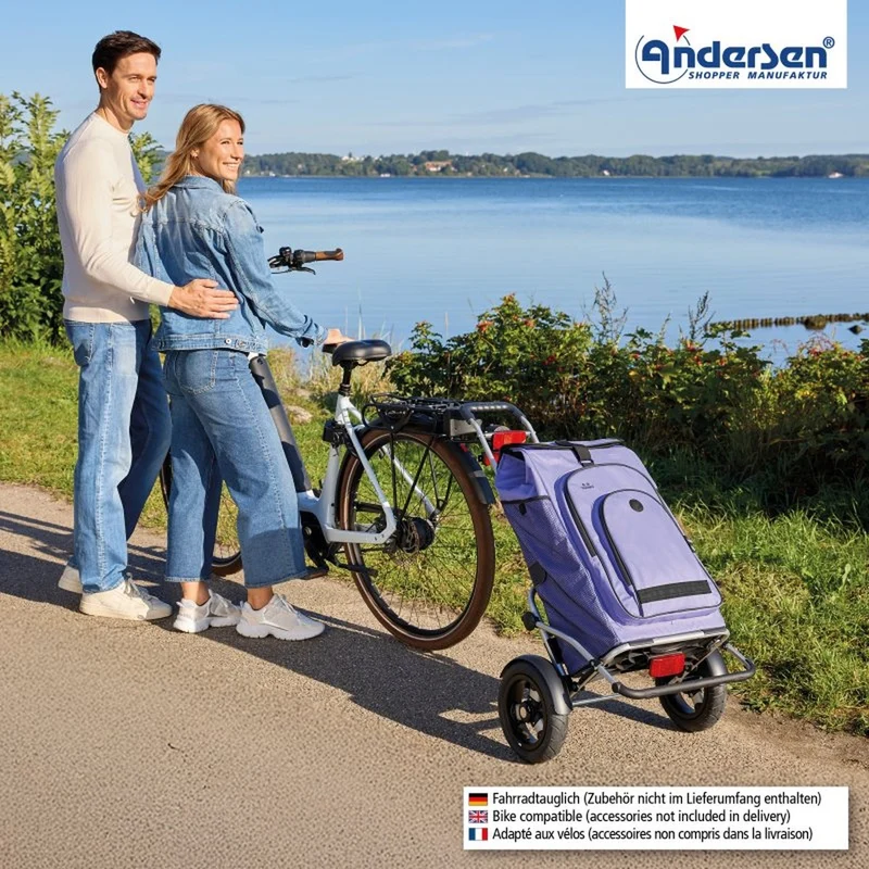 Caddie vélo Andersen Royal Plus + sac isotherme Hydro 62L