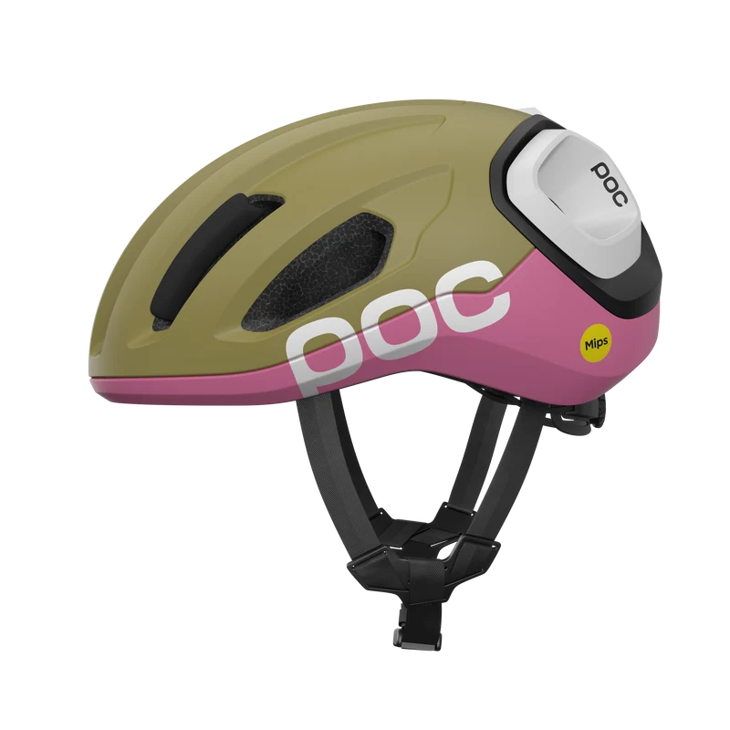 Casque Route POC AMIDAL MIPS Kaki/Rose Matt