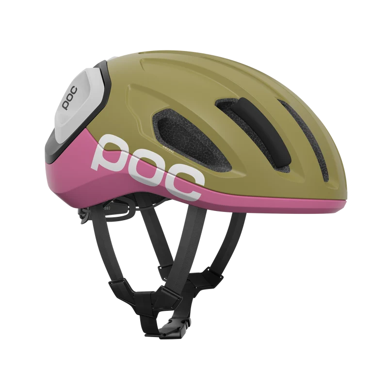 Casque Route POC AMIDAL MIPS Kaki/Rose Matt