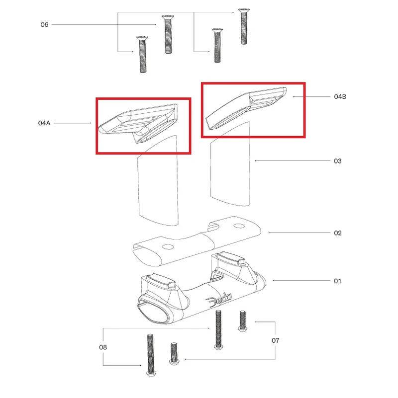 Plaques de fixation DEDA pour Support TT314