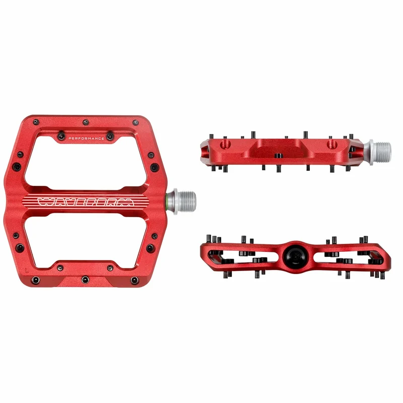 Pédales Plates WOLF TOOTH WAVEFORM PERFORMANCE Rouge