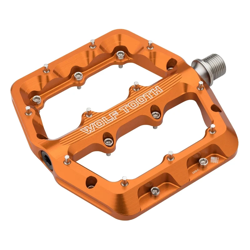 Pédales Plates WOLF TOOTH WAVEFORM PERFORMANCE Orange