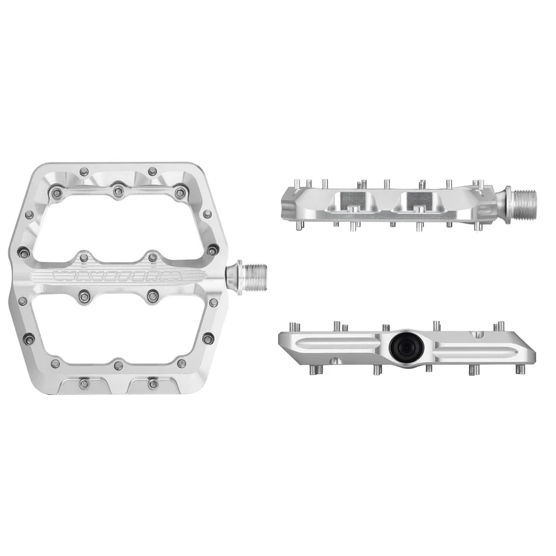 Pédales Plates WOLF TOOTH WAVEFORM Large Argent