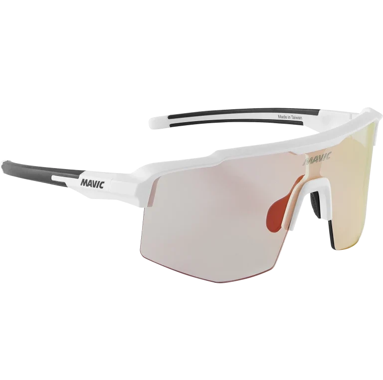 Lunettes MAVIC MVS SHIELD Blanc Verre Red Photochromique