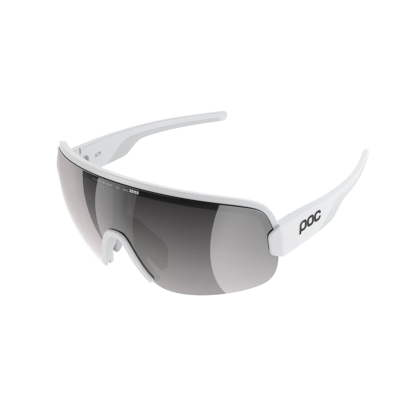 Lunettes POC AIM Blanc Verre Clarity Road Sunny Silver