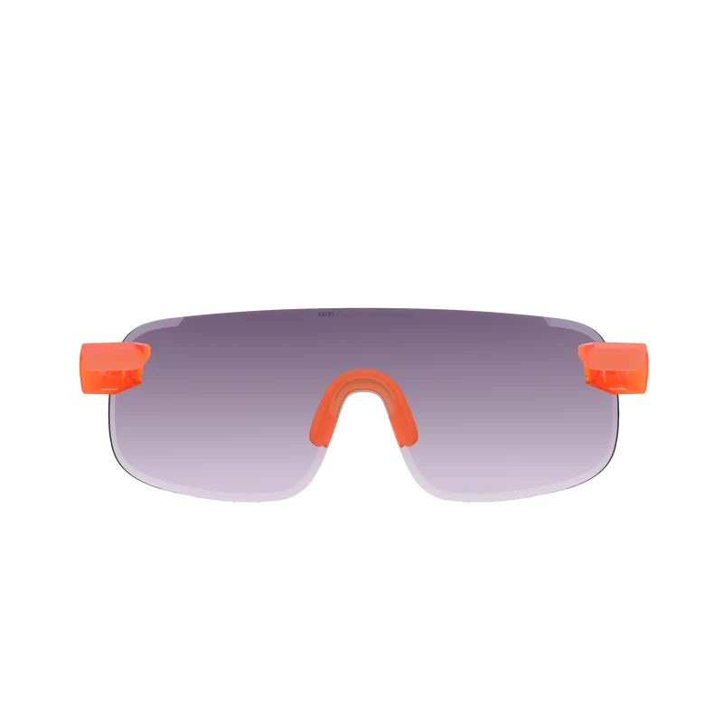 Lunettes POC ELICIT Orange Fluo Translucide Verre Clarity Road Partly Sunny Gold