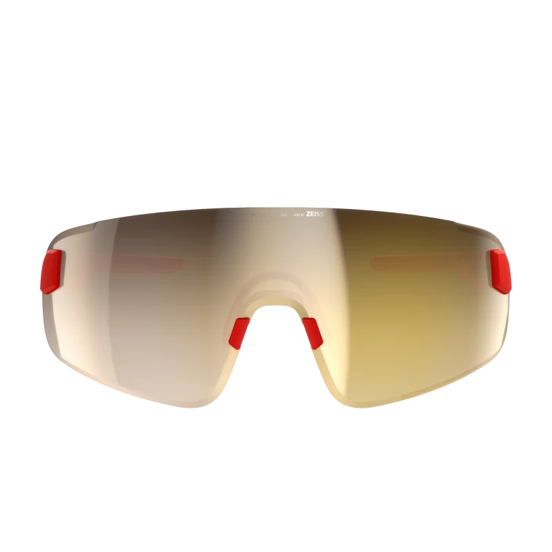 Lunettes POC ELICIT TORIC Rouge Verre Clarity Road Partly Sunny Gold