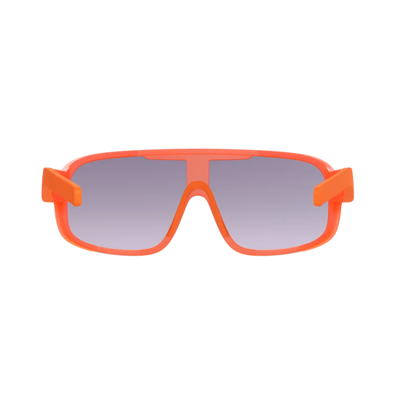 Lunettes POC ASPIRE MID Orange Fluo Translucide Verre Clarity Road Partly Sunny Gold