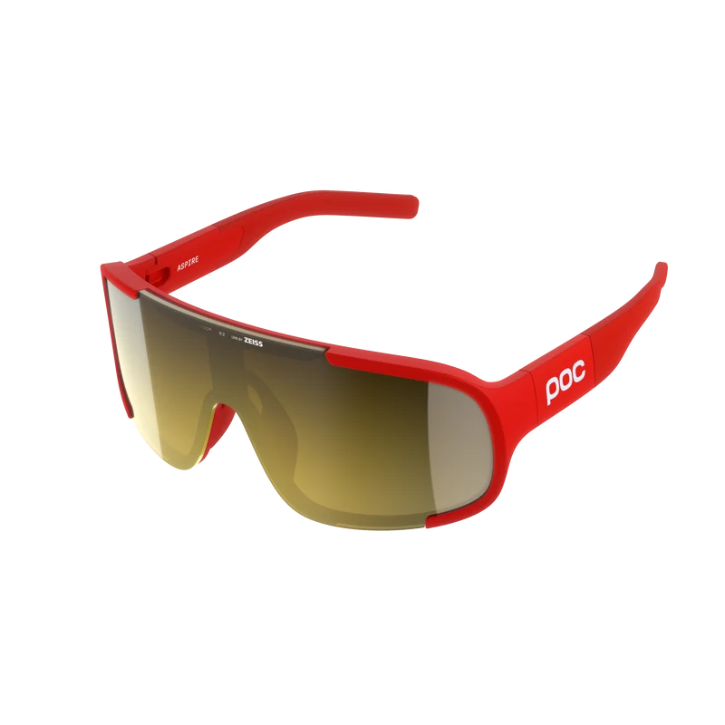 Lunettes POC ASPIRE Rouge Verre Clarity Road Partly Sunny Gold