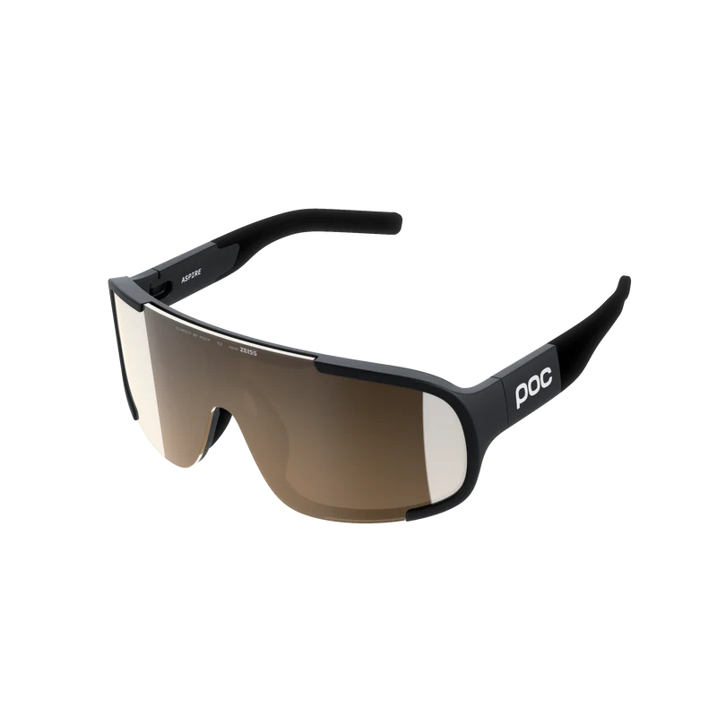 Lunettes POC ASPIRE MID Noir Verre Clarity Trail Partly Sunny Silver