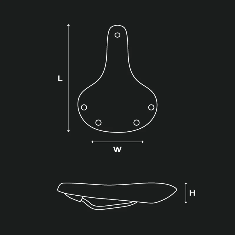 Selle BROOKS CAMBIUM C67 Noir