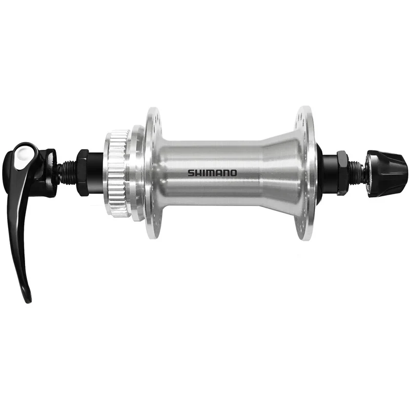 Moyeu Avant SHIMANO CUES HB-QC400 - Édition Polished Silver