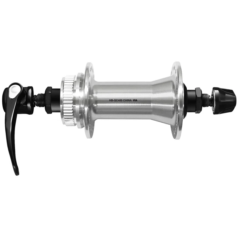 Moyeu Avant SHIMANO CUES HB-QC400 - Édition Polished Silver