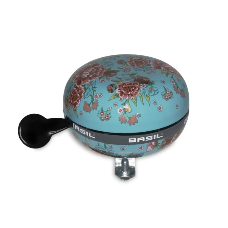 Sonnette vélo fleurs bleue ciel Big Bell Bloom Field Basil