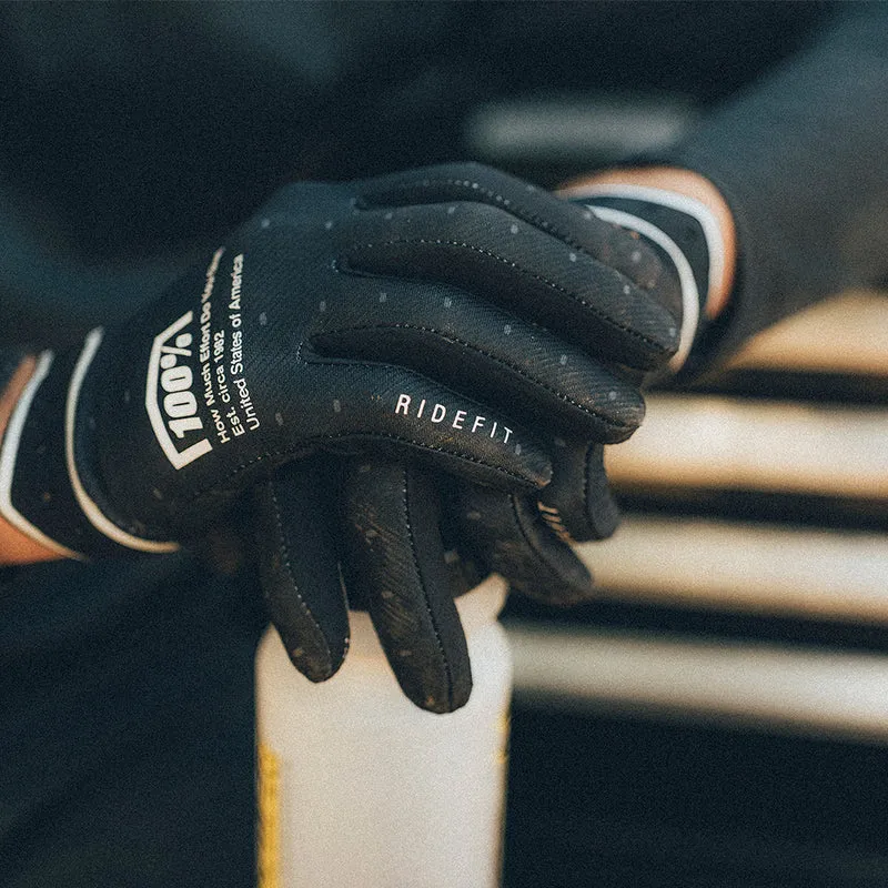 Gants 100% RIDEFIT Noir