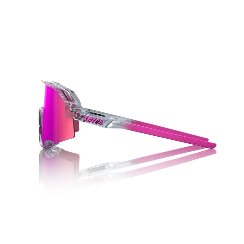 Lunettes 100% SLENDALE POLISHED Translucide Mirror Violet