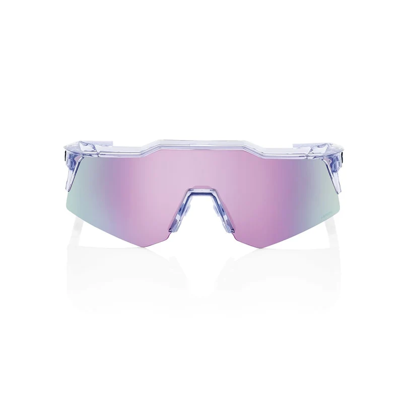 Lunettes 100% SPEEDCRAFT XS POLISHED Translucide Hiper Mirror Lavande