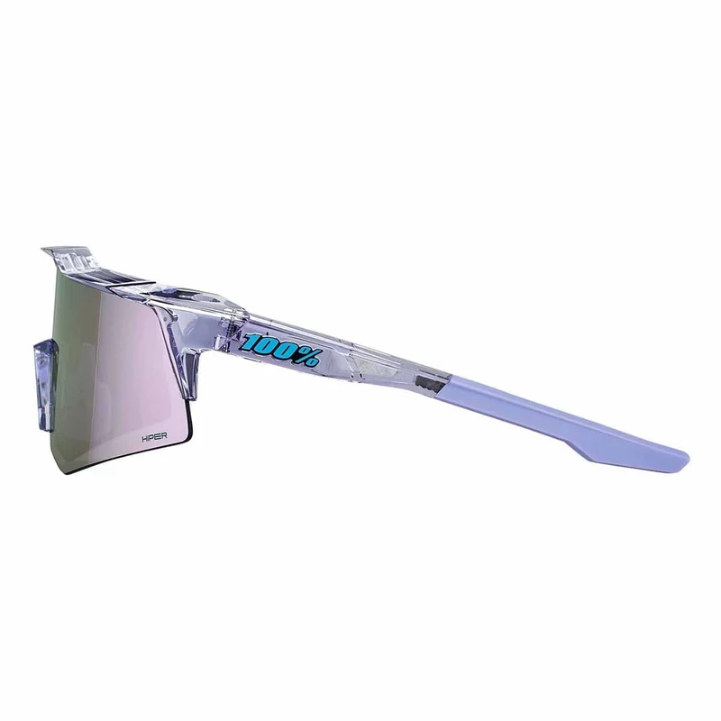 Lunettes 100% SPEEDCRAFT XS POLISHED Translucide Hiper Mirror Lavande