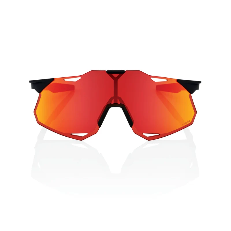 Lunettes 100% HYPERCRAFT XS Soft Tact Noir Hiper Multilayer Mirror Rouge