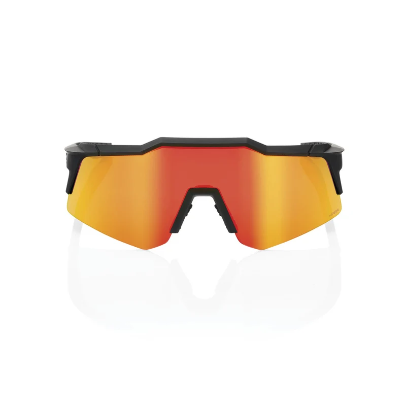 Lunettes 100% SPEEDCRAFT XS Soft Tact Noir Hiper Multilayer Mirror Rouge