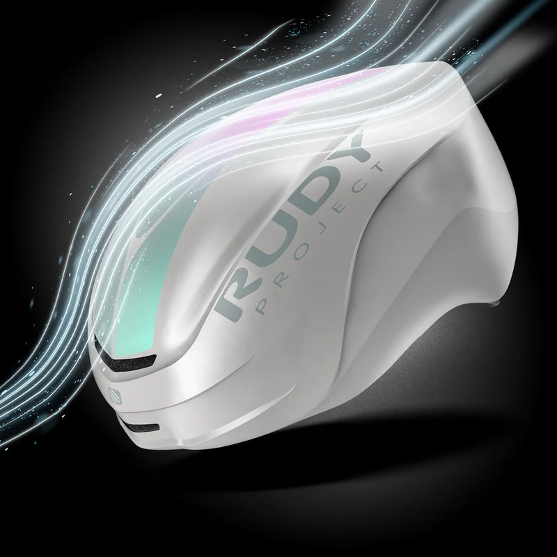 Casque Route RUDY PROJECT NYTRON PRO Blanc Iridescent Matt
