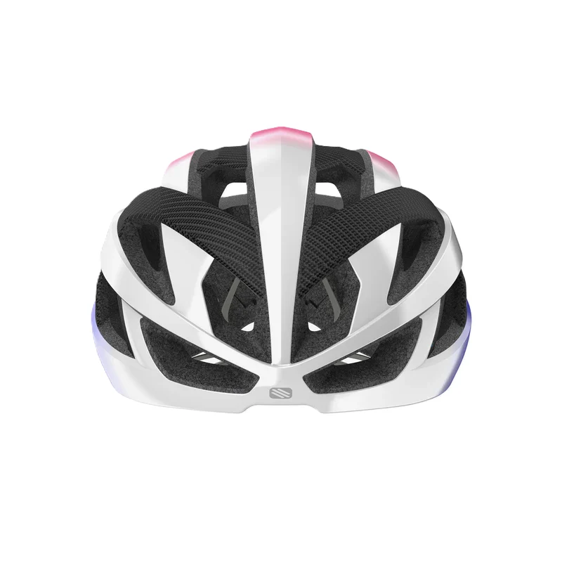 Casque Route RUDY PROJECT REBEL CARBON Blanc/Violet/Rose
