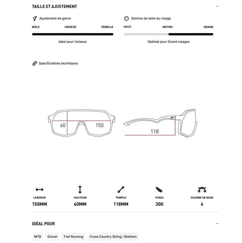 Lunettes RUDY PROJECT THUNDER Bordeaux Verres RP Optics Multilaser Red