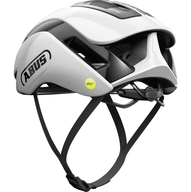 Casque Route ABUS GAMECHANGER 2.0 MIPS Shiny Blanc